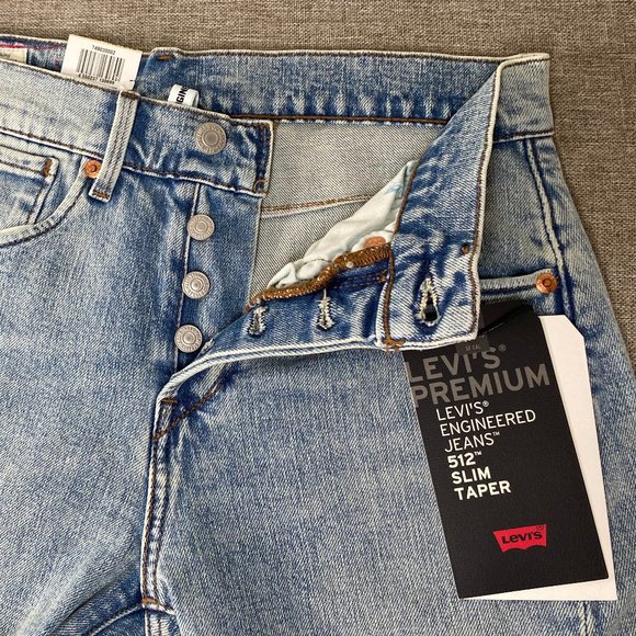 Levi's Engineered Jeans 512 Slim Taper Men's 28 x 30 Stretch Red Patch LEJ NWT - Picture 5 of 16